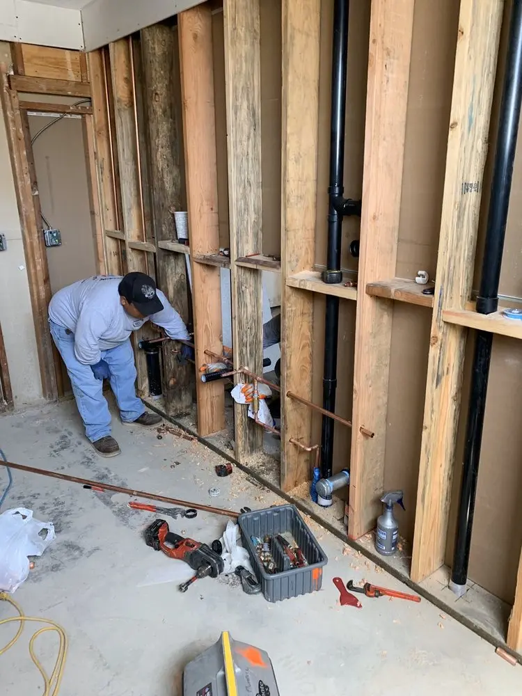 Commercial rough-in plumbing for Water Heater Replacement in Melrose Paradise